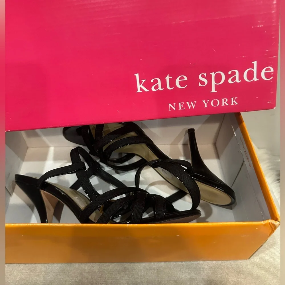 kate spade black canvas